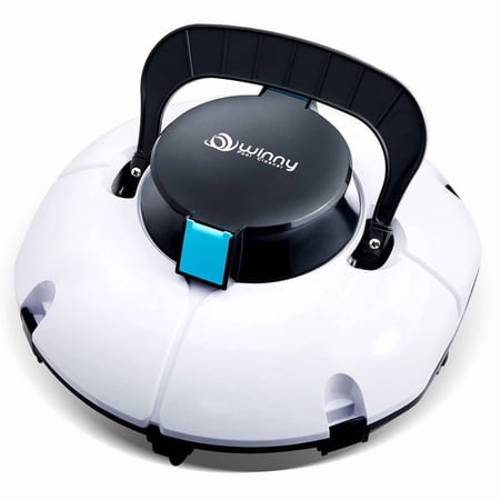Cordless Robotic Pool Cleaner, Winny Pool Cleaner Automatic Pool Vacuum with Dual Filters, 80 Mins Runtime, Ideal for Flat Above Pools Up to 645 Sq.Ft (White and Blue) price history and forecast - WYBOT 1102P-blue