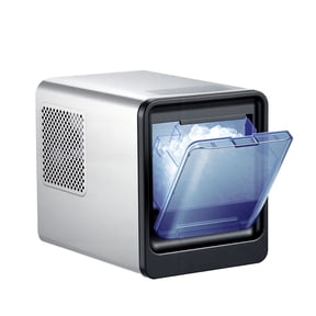 2025 Upgrade Countertop Ice Maker 33 lbs per Day Self-Cleaning Portable Nugget Ice Machine with Scoop Drawer-Style Ice Access Chewable Ice for Home Kitchen Office Bar Party
