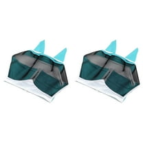 2025 Upgrade Horse Fly Mask with Ears Cover, Soft Elastic UV Protection Fly Screen for Summer Riding, Pasture Use, Blocks Insects and Sun for Horses Comfort