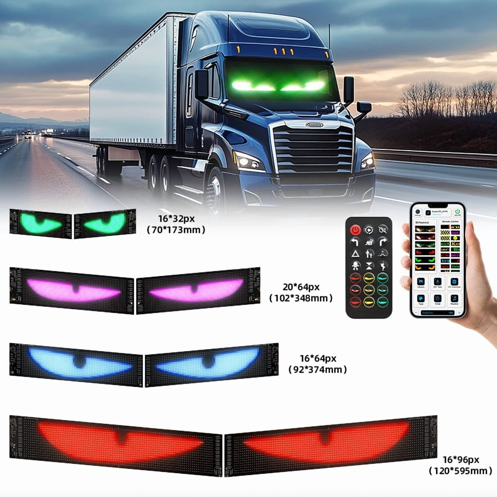 2025 Upgrade LED Eyes for Car Windshield, 2PCS 23.43