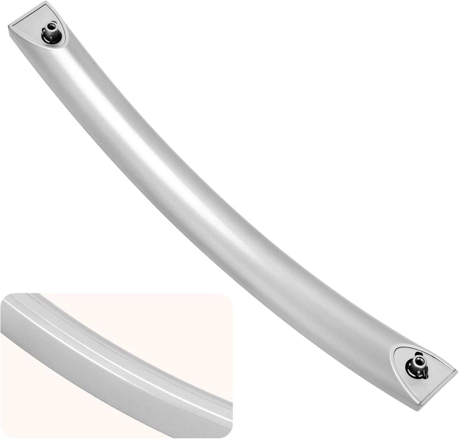 2025 Upgrade ME16A4021AS Microwave Door Handle, Replaces for Samsung DE94-04313F Handle, DE94-04313F Microwave Door Handle, Same as Samsung OEM Microwave Han dle (No Screws)