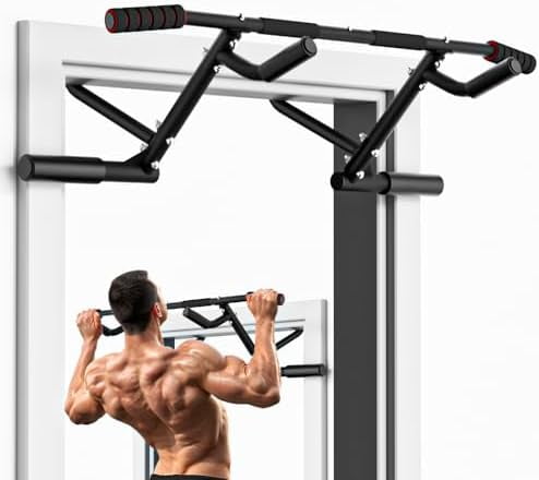 2025 Upgrade Multi-Grip Pull Up Bar for Doorway - 460 lbs Heavy Duty