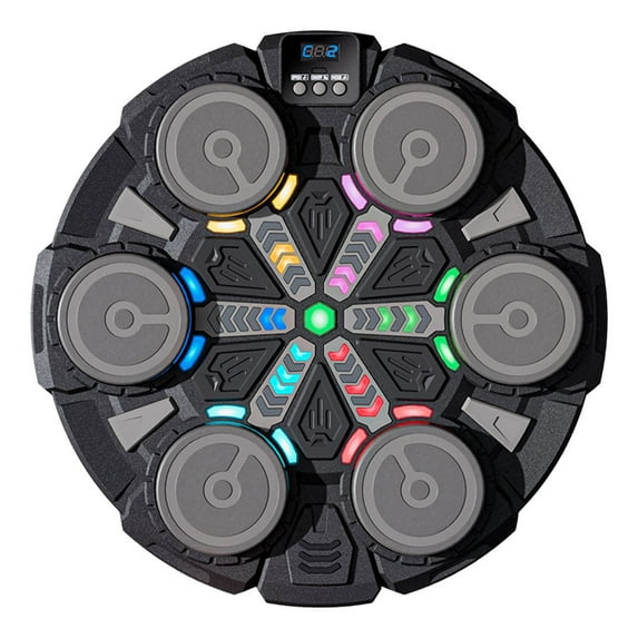 2025 Upgrade Music Boxing Machine for Adults,Music Punching Machine with Rhythm Light,Smart Bluetooth Boxing Equipment with Glove,Sports Gift (Black)