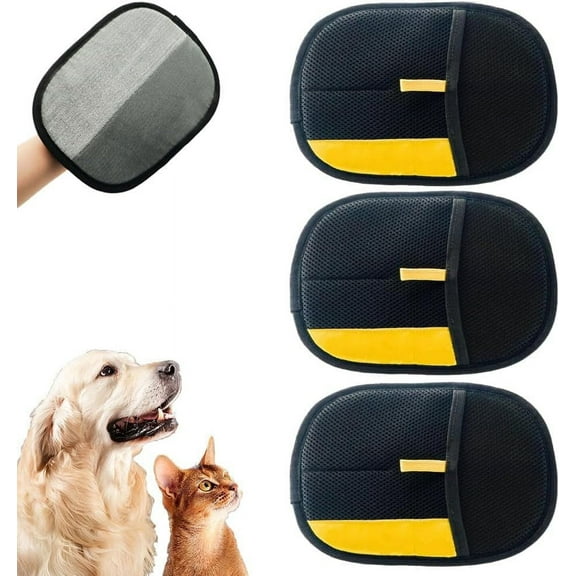 2025 Upgrade Pet Hair Remover Electrostatic Gloves, Reusable Pet Hair Removal Glove for Cats & Dogs, Premium Cat & Dog Hair Remover Mitt for Couch Furniture Carpet Car Seat (3)