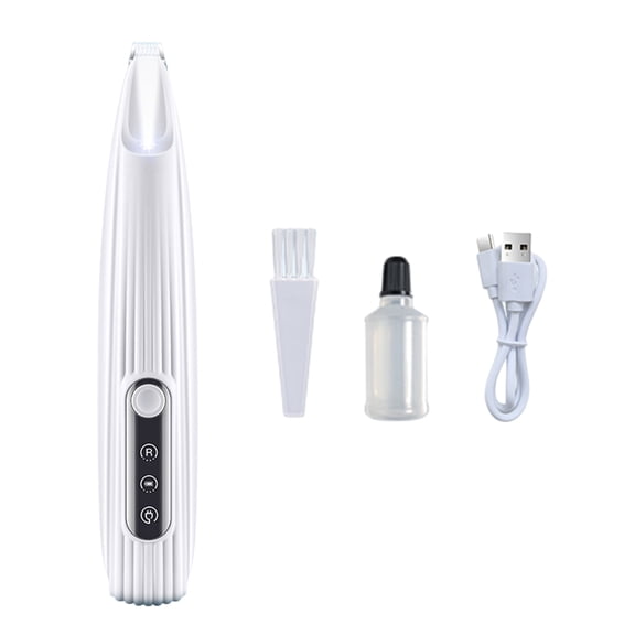2025 Upgrade Pet Micro Precision Trimmer, Multifunctional Pet Hair Clippers for Grooming with LED Light, Low Noise Waterproof Rechargeable Pet Paw Trimmer for Pet Paws, Ears, Rump, Face, Eyes(1 Set)