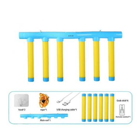 2025 Upgrade Reflex Stick Game, Reflex Challenge Game, Hand Eye Coordination Training Toy, Reaction Training, Hand Speed Challenge Games, Adjustable Speed Catching Sticks Games Yellow