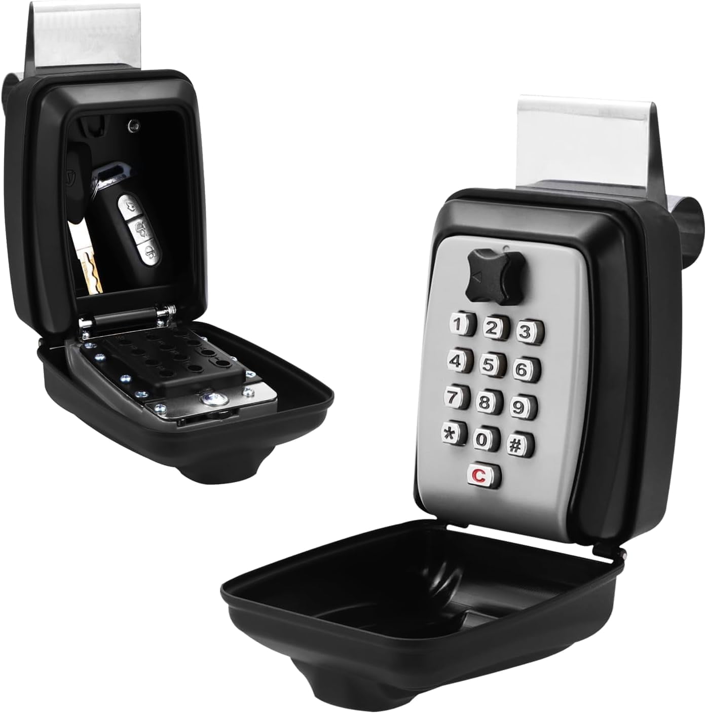 2025 Upgrade SL-591 Car Window Lock Box, car Key Lock Box, Car Lock Box, Car Window Punch Button Lock Box, Vehicle Window Lock Box, Lock Boxes for car fit for Ride Share, Turo, GetAround