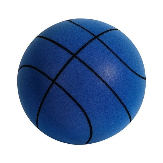 2025 Upgrade Silent Basketball, Dribble Dream Silent Basketball, Silent Basketball Dribbling Indoor, Foam Basketball Indoor Training Quiet Ball Gift for Youth(24cm,Blue)