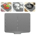 thumbnail image 1 of 2025 Upgrade Silicone Dish Drying Mat for Kitchen Counter, 40X33cm/15.7X13in, Extra Large Dish Drying Pad, Heat & Water Resistant Silicone Dish Drying Mats with Drain Lip for Drying Dishes Rack, 1 of 7