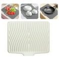 thumbnail image 1 of 2025 Upgrade Silicone Dish Drying Mat for Kitchen Counter, 40X33cm/15.7X13in, Extra Large Dish Drying Pad, Heat & Water Resistant Silicone Dish Drying Mats with Drain Lip for Drying Dishes Rack, 1 of 7