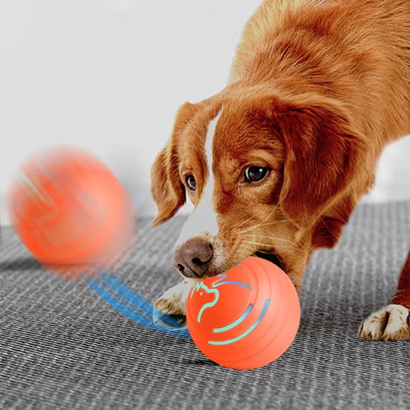 2025 Upgrade Smart Interactive Dog Toy with Automatic Motion Vibration and Glowing LED Lights for Indoor Pet Exercise