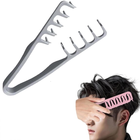 2025 Upgrade Texture Comb, Volumizing Wide-Tooth Hair Styling Comb, Foundation Capacity Apparatus Maximum Lift Roots Volume Tool, Bangs Seam Grooming Accessory for Women Men