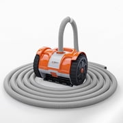 2025 Upgrade VINGLI Pool Vacuum Suction-Side Pool Cleaner Automatic Sweeper for Inground Swimming Pool,Powerful Suction to Climbs Walls,with 39.6ft Tangle Free Hose Memory Blue&Gray