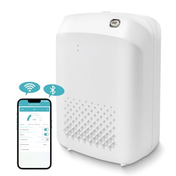 2025 Upgrade WiFi Smart Scent Air Machine | For Home, Hotel, Spa, Office, 3000 Sq. Ft Coverage, Cold Air Diffuser, Waterless Essential Oil Diffuser, 13.53oz Wireless Hotel Collection Diffuser (White)