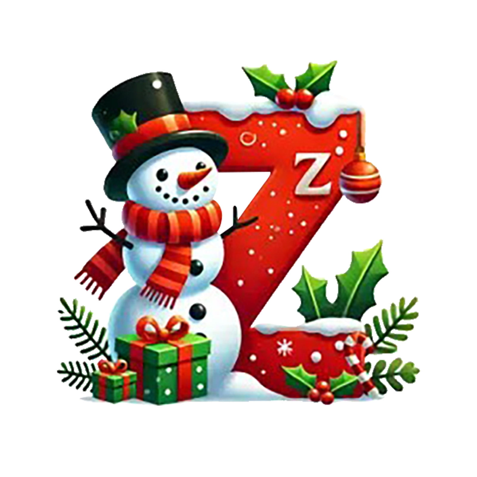 2025 Upgraded 26 Letters Christmas Tree Decoration Pendant Christmas