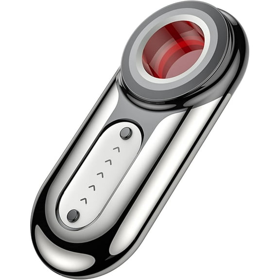 2025 Upgraded 4-in-1 Anti Spy Detector: Hidden Camera Finder, RF Bug Sweeper, GPS Tracker Detector for Travel, Business & Home Security (Silver)