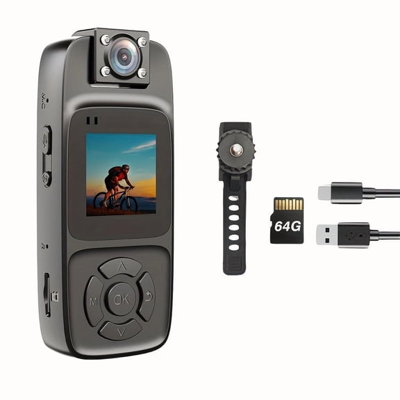 2025 Upgraded 4K UHD Action Camera with WiFi, 180° Rotatable Lens, Night Vision, 7H Battery & Screen for Sports, Vlogging, Travel