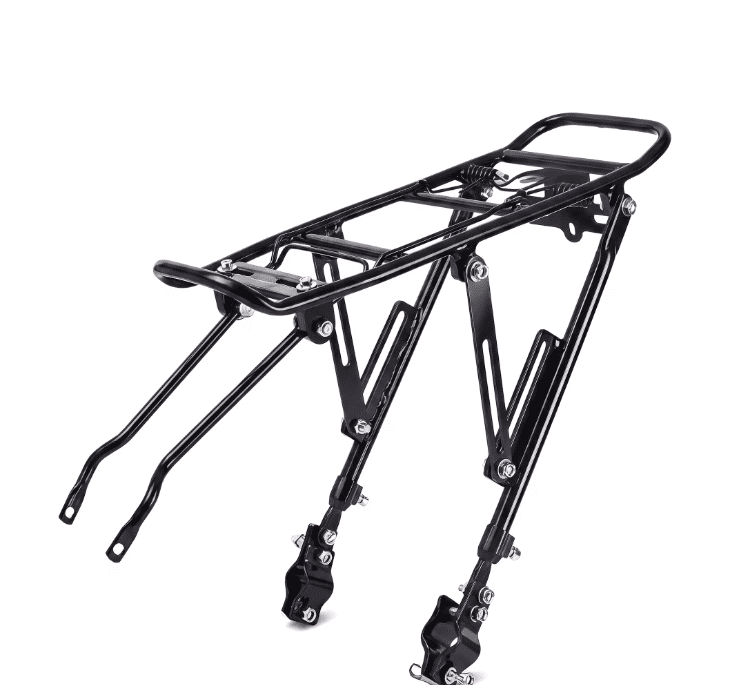 WZB Aluminum Alloy Bike Rear Cargo Rack, 110-165 Lbs Capacity Universal Carrier for Mountain, Road and Commuter Bikes  >