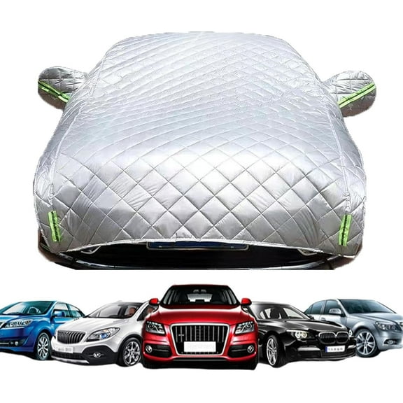 2025 Upgraded Car Cover Hail Protection Padded, Hail Protector Car Cover, Durable Snowproof Waterproof Windproof Sun Uv Protection Hail Blanket for Sedan/SUV/MPV/Hatchback Sedan