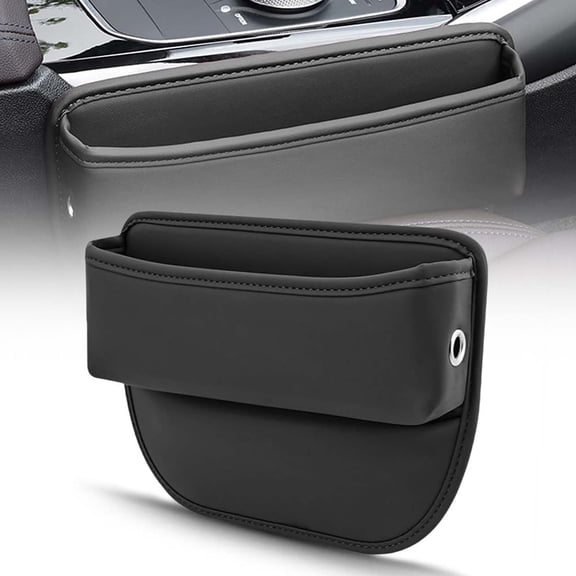 2025 Upgraded Car Seat Gap Filler Organizer - Leather Storage Box for Phones, Keys, Sunglasses & Small Items - Universal Fit for Cars, SUVs, Trucks