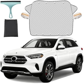2025 Upgraded Car Windshield Magnetic Snow Cover, 4-Layer Magnetic Windshield Cover for Car, Magnetic Snow Protector for Cars Wind Shield for Winter Weather Protection (SUV, Standard)