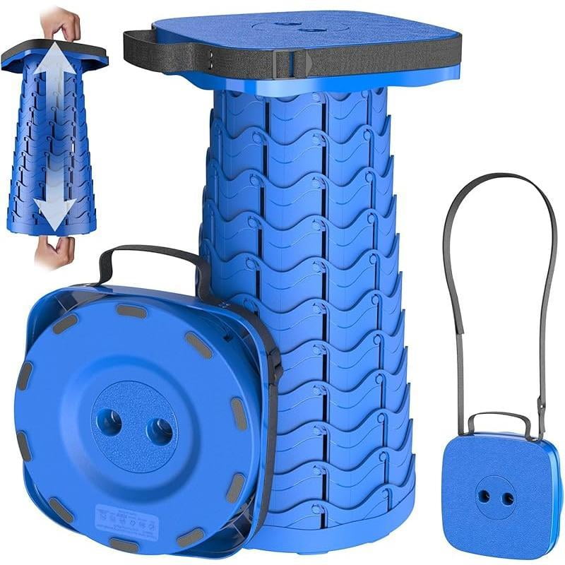 2025 Upgraded Collapsible Stool, Portable Folding Stool, Telescoping ...