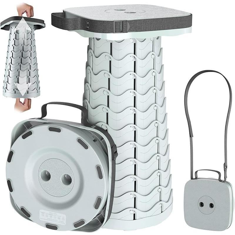 2025 Upgraded Collapsible Stool, Portable Folding Stool, Telescoping ...