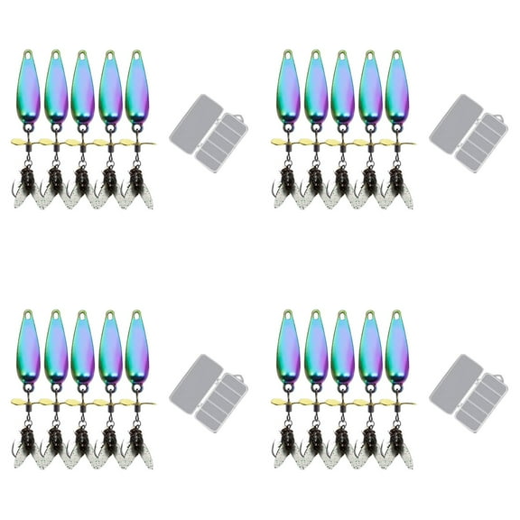 2025 Upgraded Fly Fishing Kit - 20PCS Realistic Trout Swimbait Lures for Bass, Panfish, Walleye - Pre-Rigged Soft Lures with Lifelike Action for Freshwater & Saltwater Fishing