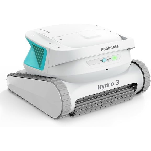(2025 Upgraded) Hydro 3 Cordless Robotic Pool Cleaner, Automatic Pool Vacuum for Inground and Above Ground Pools, Lasts 200 Mins, Floor/Wall/Waterline Cleaning, Dual Inlet, Waterline Technology