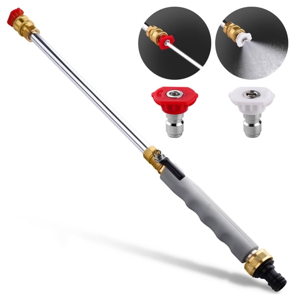 2025 Upgraded Jet Nozzle Power Washer for Garden Hose, Includes 2 High-Pressure Nozzles and Quick Connectors | Hydro Jet High Pressure Washer Tools