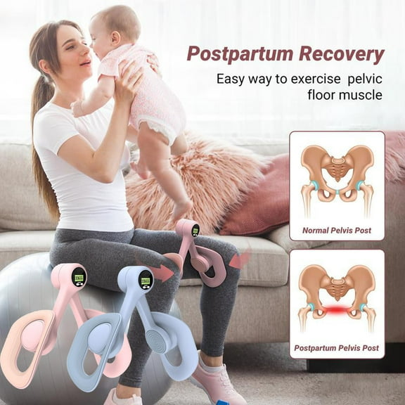 2025 Upgraded LED Pelvic Floor Exerciser, 360° Adjustable Thigh Trainer with Digital Display, Inner Thigh and Leg Exercise Device, Home Fitness for Women