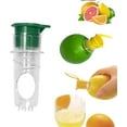 thumbnail image 1 of 2025 Upgraded Lemon Juicer - Heavy duty manual juicer with built-in filter, portable and dishwasher safe, efficient lemon juicer for oranges, lemons and pomegranates, 1 of 7