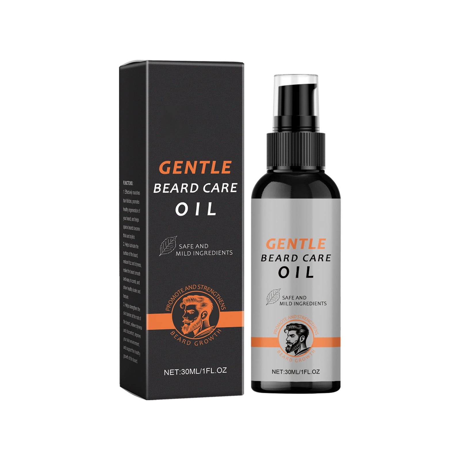 2025 Upgraded Men's Beard Oil Moisturising Thick Soft Shiny Strong Nourishing Soothing Hydrating Moisturizing Shrinking Pores Beard Oil 30ml
