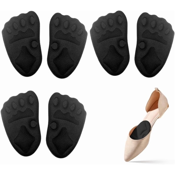 2025 Upgraded Metatarsal Pads Women, Shoe Inserts for Women, Ball of Foot Cushions Relief and Comfort, One Size Fits Any (Beige, 3 Pairs)