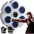 thumbnail image 1 of 2025 Upgraded Music Boxing Machine for Adults and Kids, Large Size Wall Mounted Boxing Training Equipment with Gloves, Punching Bag for Home, Office, and Gym, 9 Modes & 9 Speeds(White), 1 of 9