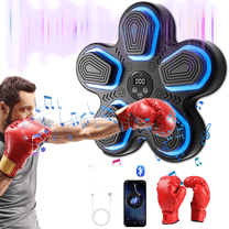 2025 Upgraded Music Boxing Machine - Smart Bluetooth Wall-Mounted Fitness Gear with Punch Counter, Adjustable Speed, Premium Gloves Included - Home/Office Workout & Stress Relief Companion