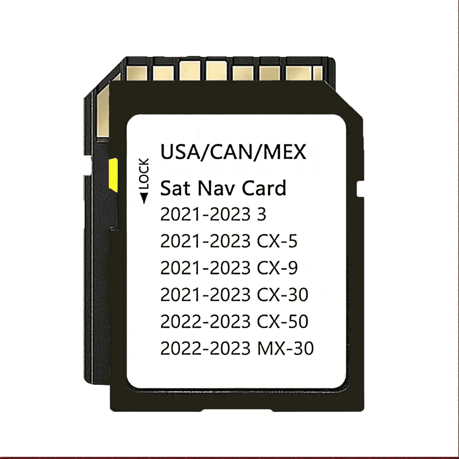 2025 Upgraded Navigation SD Card for Mazda 2021-2023 Cx5/Cx9/Cx30