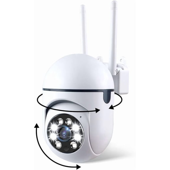 2025 Upgraded Security Camera for Home Indoor,Pan/Tilt Panorama HD Camera with Color Night Vision,Motion Detection,Two-Way Audio 24/7 Recording for Home Security Baby/Pet Monitor,No Trace Install (1)