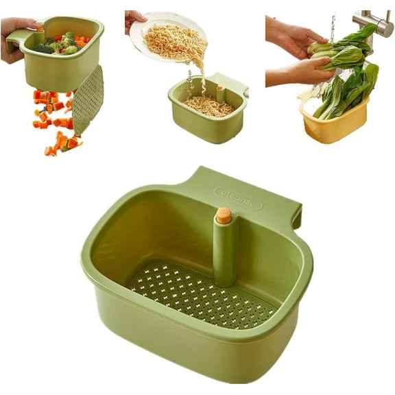 2025 Upgraded Self-Cleaning Sink Strainer Basket – Kitchen Sink Food Catcher with Bottom Release, Mess-Free Drain Protector & Scrap Collector for Easy Cleanup