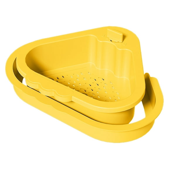 2025 Upgraded Sink Filter Basket with Suction Cup - Automatic Tipping Kitchen Garbage Collector And Sponge Holder, Corner-Mounted for Easy Waste Disposal Harlik