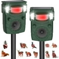 thumbnail image 1 of 2025 Upgraded Solar Ultrasonic Animal Repellent - Motion-Activated, Multi-Frequency LED Strobe & Sweep Tech for Deer, Squirrel, Cat, Raccoon, Dog & Bird Deterrence | Yard, Garden & Farm Protection, 1 of 6