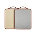 thumbnail image 1 of 2025 Upgraded Stainless Steel Cutting Board - Double Sided 16x12 Inch Kitchen Chopping Board with Wheat Straw PP & 304 Steel Surfaces - Dishwasher Safe for Meat, Vegetables & Fruits, 1 of 2