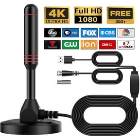 2026 Upgraded Digital TV Antenne for Smart TV, Long Range Reception HD Antenna Amplifier Signal Booster for Free Channels, 900 Miles Range TV Antennas for Local Channels, Support 4K 1080P