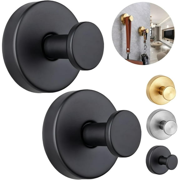 2025 Upgraded Suction Cup Hook, Shower Suction Cup Hook, Heavy-Duty Door Knocker Suction Cup Hook, Drill-Free Suction Cup Hook, Stainless Steel, Reusable and Removable, Suitable for Shower, Wall, Bat