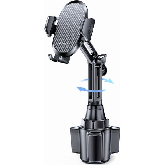 2025 Upgraded Universal Cup Phone Holder for Car, [Rotatable & Adjustable] Long Neck Car Mount Compatible with iPhone, Samsung, Google More Smartphones