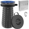 thumbnail image 1 of 2025 Upgraded XXL Collapsilbe Stool with Cushion,More Sturdy and Height 19.7“,D11.8”,Portable and Lightweight Adjustable Telescoping Stool for Camping Hiking BBQ Max Loading 1000Ibs, 1 of 15