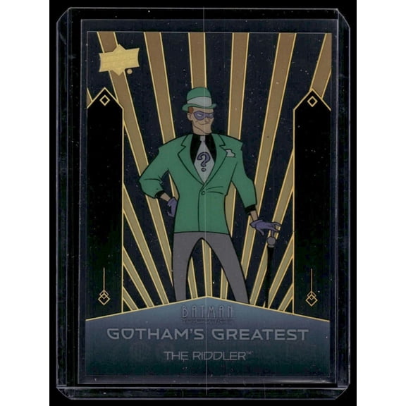 2025 Upper Deck Batman The Animated Series Gotham's Greatest Level 2 Gold The Riddler 480/699 #7 of 10 Trading Card