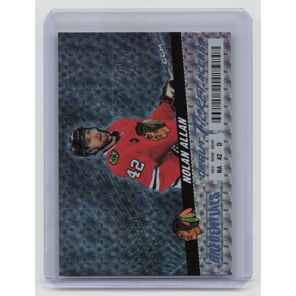 2025 Upper Deck Credentials Debut Ticket Access Autographs Nolan Allan Chicago Blackhawks Auto Horizontal #109 Hockey Ca