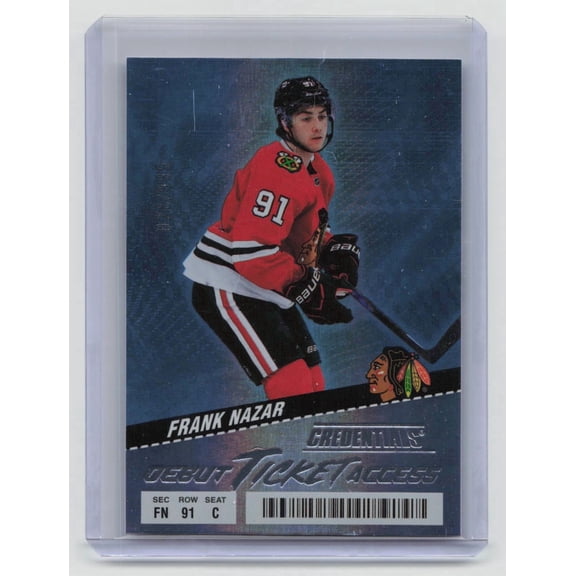 2025 Upper Deck Credentials Debut Ticket Access Frank Nazar #129 /999 Rookie