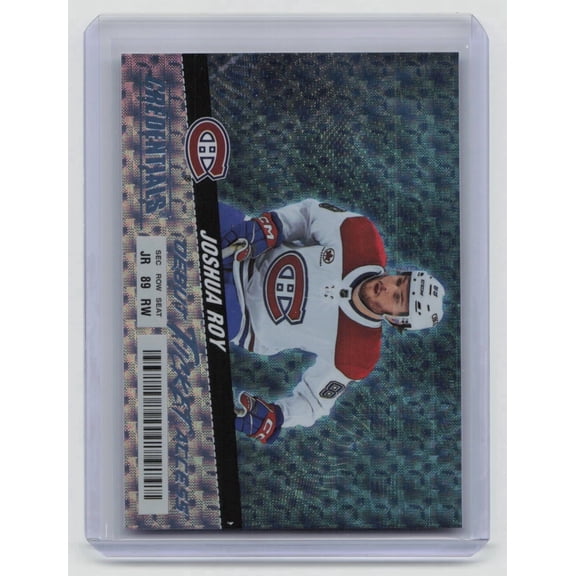 2025 Upper Deck Debut Ticket Access Joshua Roy Montreal Canadiens Rookie Horizontal Trading Card #123